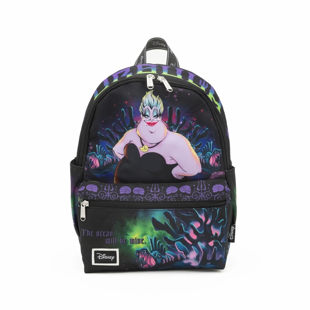 WondaPop Disney Villains The Little Mermaid Ursula Sea Witch Nylon Mini Backpack